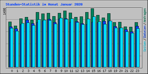 Stunden-Statistik im Monat Januar 2020