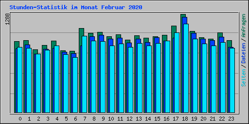 Stunden-Statistik im Monat Februar 2020