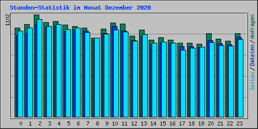 Stunden-Statistik im Monat Dezember 2020