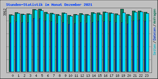 Stunden-Statistik im Monat Dezember 2021