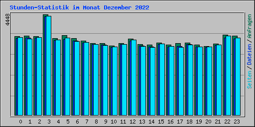 Stunden-Statistik im Monat Dezember 2022