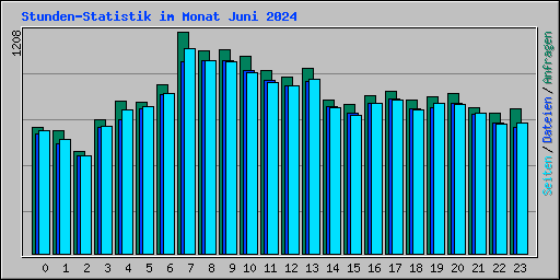 Stunden-Statistik im Monat Juni 2024